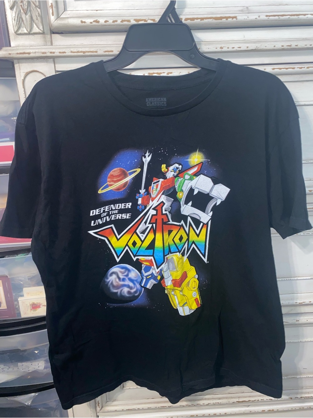 Voltron Defender of the Universe Graphic Tee - Black